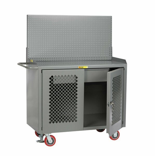 Mobile Bench Cabinets, Perf Doors, 36